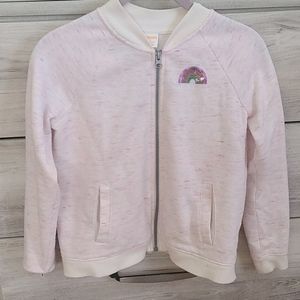 Gymboree Pink Lightweight Jacket w/Rainbow